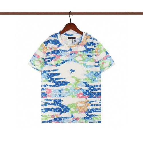 2022新作 2色可選 プリント ラウンドネック 肌に密着 クールビズ 半袖Tシャツ ルイ ヴィトンスーパーコピー 激安 ポップ