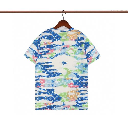 2022新作 2色可選 プリント ラウンドネック 肌に密着 クールビズ 半袖Tシャツ ルイ ヴィトンスーパーコピー 激安 ポップ