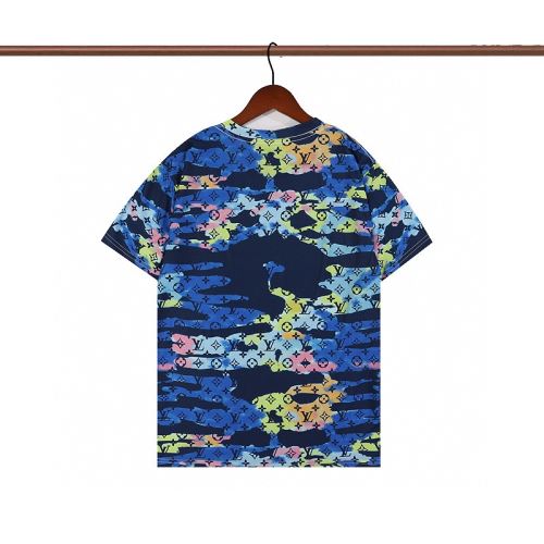 2022新作 2色可選 プリント ラウンドネック 肌に密着 クールビズ 半袖Tシャツ ルイ ヴィトンスーパーコピー 激安 ポップ