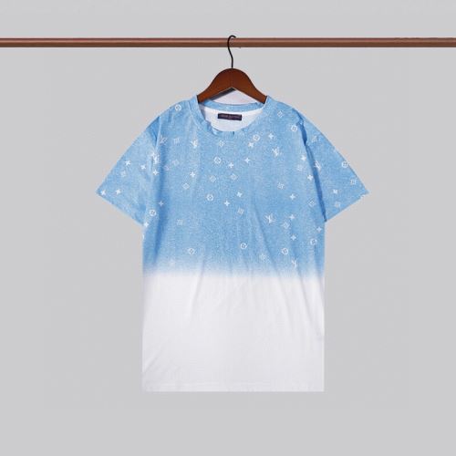 男女兼用 個性的 ルイ ヴィトンブランド 偽物 通販 2022新作 コンビカラー 半袖Tシャツ クールビズ 通気性に優れた