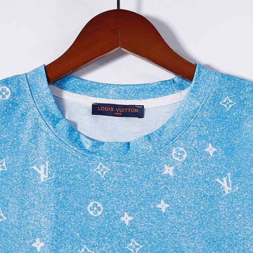 男女兼用 個性的 ルイ ヴィトンブランド 偽物 通販 2022新作 コンビカラー 半袖Tシャツ クールビズ 通気性に優れた