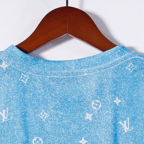 男女兼用 個性的 ルイ ヴィトンブランド 偽物 通販 2022新作 コンビカラー 半袖Tシャツ クールビズ 通気性に優れた