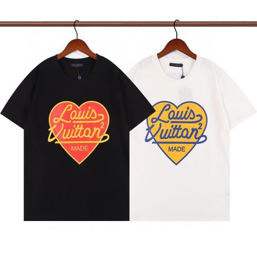 希少価値大！2色可選 半袖Tシャツ プリント 縦には伸びにくい 縦には伸びにくい 2022新作 ルイ ヴィトンスーパーコピー 激安