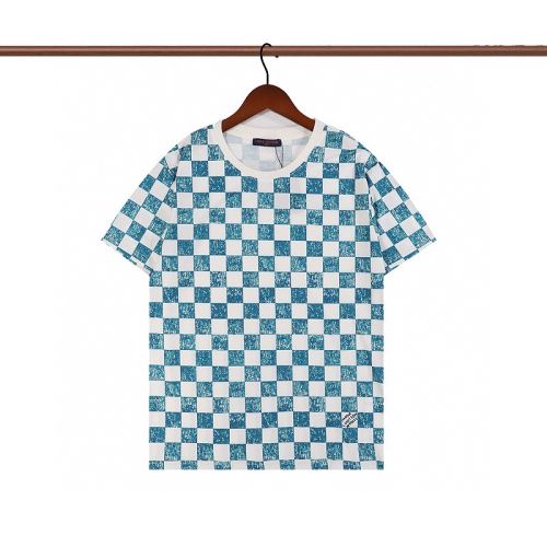 グレンチェック レジャー 半袖Tシャツ 2色可選 ルイ ヴィトンブランド コピー サイズ豊富 吸汗性に優れ 2022新作