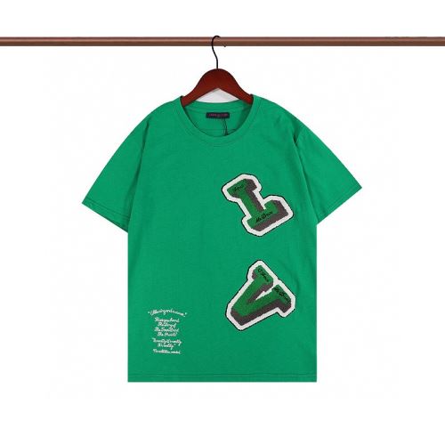 2022新作 シンプル 半袖Tシャツ 吸汗性に優れ 超目玉 無地 ルイ ヴィトンスーパーコピー 自分らしいスタイリング 3色可選