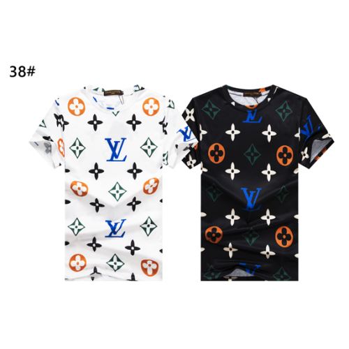 ルイ ヴィトンコピー ブランド 2色可選 半袖Tシャツ プリント 収縮性のある 魅力ファッション 2022新作 着心地満点