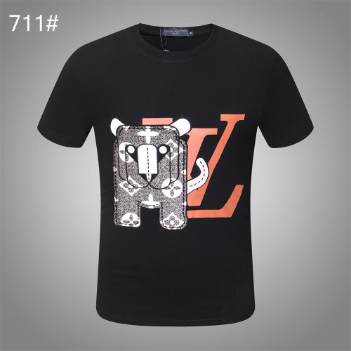 ルイ ヴィトンコピー ブランド 犬の頭図案 人気商品登場 ラウンドネック 半袖Tシャツ 2022新作 肌に馴染みやすい 2色可選