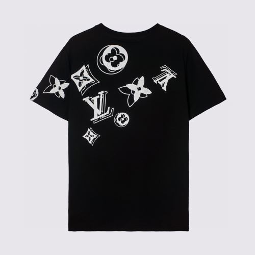 男女兼用 2色可選 ルイ ヴィトンコピーブランド ラウンドネック 半袖Tシャツ 2022新作 セール中 綿/コットン 頑丈な素材 吸汗速乾