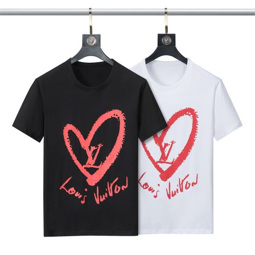 2022新作 高級感ある レジャー 半袖Tシャツ 高品質 シンプル 2色可選 自然な肌触り ルイ ヴィトン偽物ブランド