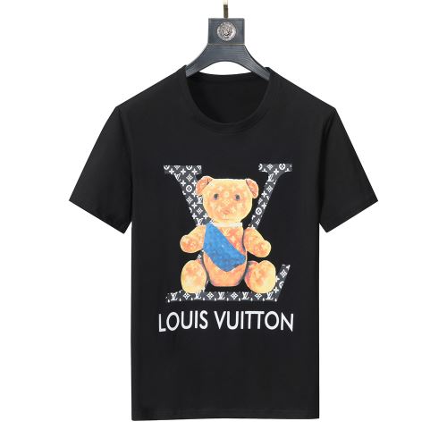 高級感ある プリント 半袖Tシャツ 2色可選 2022新作 自分らしいスタイリング 頑丈な素材 吸汗性に優れ ルイ ヴィトン偽物ブランド