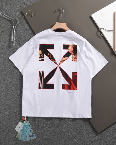オフホワイトコピー カッコいい印象を付ける 縦には伸びにくい 個性的なデザ Tシャツ 2022新作 クールビズ Off-White オフホワイト 2色可選