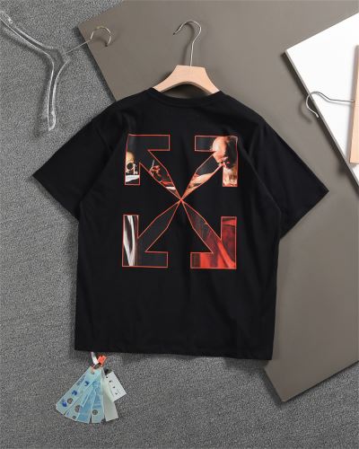 オフホワイトコピー カッコいい印象を付ける 縦には伸びにくい 個性的なデザ Tシャツ 2022新作 クールビズ Off-White オフホワイト 2色可選
