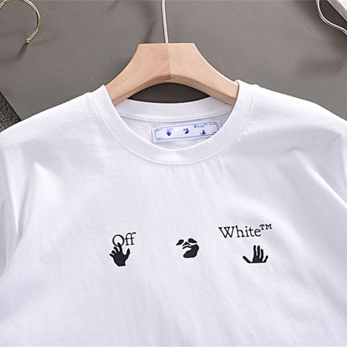 人気新品★超特価★ フォトプリント 2022新作 Off-White オフホワイト 2色可選 オフホワイトコピー ブランド 半袖Tシャツ 超目玉 ラウンドネック