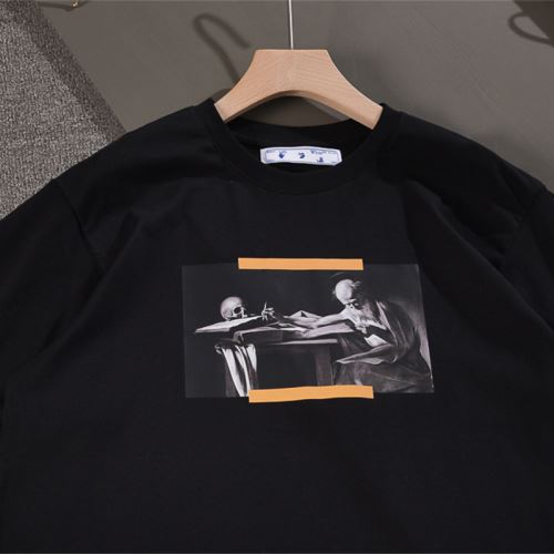 Off-White オフホワイト 2色可選 海外セレブ愛用 2022新作 半袖Tシャツ 気軽にカジュアルに使える プリント 収縮性のある オフホワイトスーパーコピー 激安