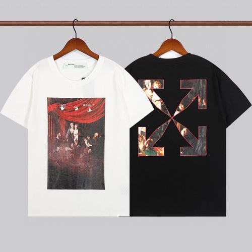 オフホワイトコピーブランド 縦には伸びにくい ランキング1位 Off-White オフホワイト 2022新作 Tシャツ 2色可選 プリント 吸汗性に優れ