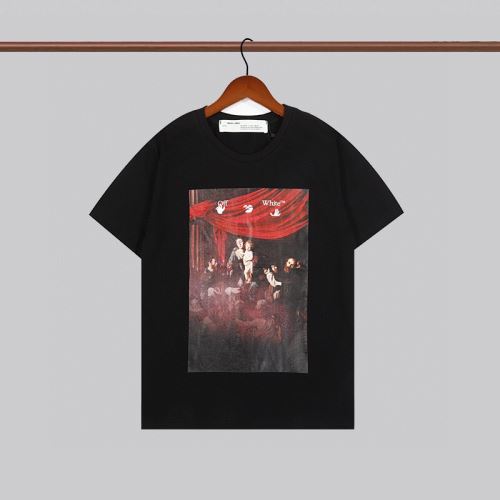 オフホワイトコピーブランド 縦には伸びにくい ランキング1位 Off-White オフホワイト 2022新作 Tシャツ 2色可選 プリント 吸汗性に優れ