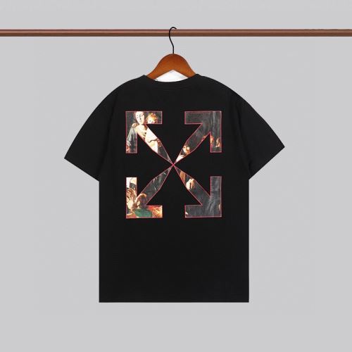 オフホワイトコピーブランド 縦には伸びにくい ランキング1位 Off-White オフホワイト 2022新作 Tシャツ 2色可選 プリント 吸汗性に優れ