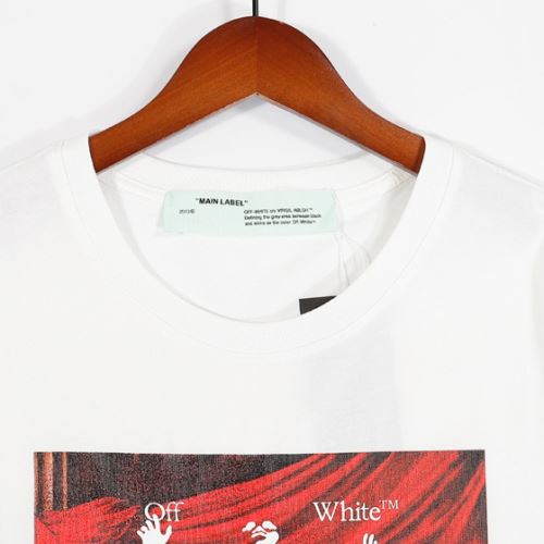 オフホワイトコピーブランド 縦には伸びにくい ランキング1位 Off-White オフホワイト 2022新作 Tシャツ 2色可選 プリント 吸汗性に優れ
