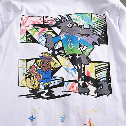 2022新作 2色可選 半袖Tシャツ デザイン性の高い オフホワイト偽物ブランド 利便性に優れ オリジナル 収縮性のある Off-White オフホワイト