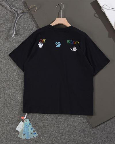 ラウンドネック 優しいフィット感 Off-White オフホワイト Tシャツ 2色可選 2022新作 オフホワイトブランドコピー 落ち着いた感覚 プリント