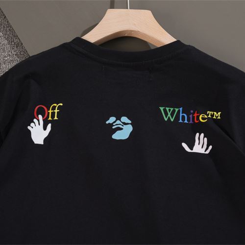 ラウンドネック 優しいフィット感 Off-White オフホワイト Tシャツ 2色可選 2022新作 オフホワイトブランドコピー 落ち着いた感覚 プリント