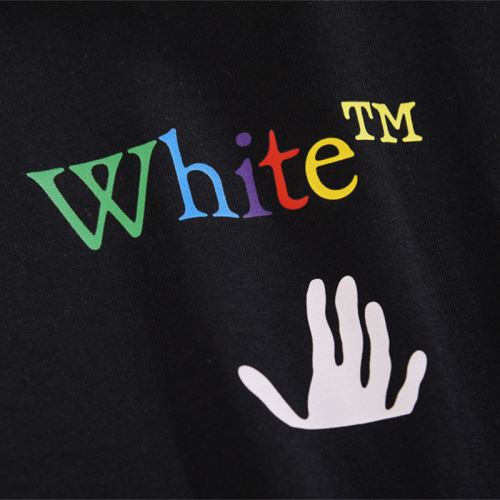 ラウンドネック 優しいフィット感 Off-White オフホワイト Tシャツ 2色可選 2022新作 オフホワイトブランドコピー 落ち着いた感覚 プリント