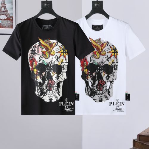 個性的なデザ 半袖Tシャツ 2色可選 フィリッププレインスーパーコピー 自分らしいスタイリング 収縮性のある フィリッププレイン PHILIPP PLEIN 2022新作