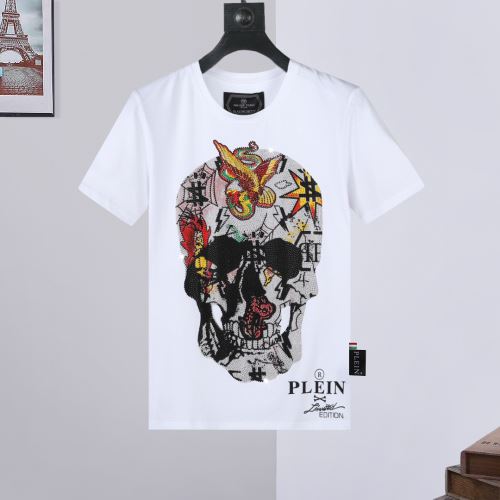 個性的なデザ 半袖Tシャツ 2色可選 フィリッププレインスーパーコピー 自分らしいスタイリング 収縮性のある フィリッププレイン PHILIPP PLEIN 2022新作