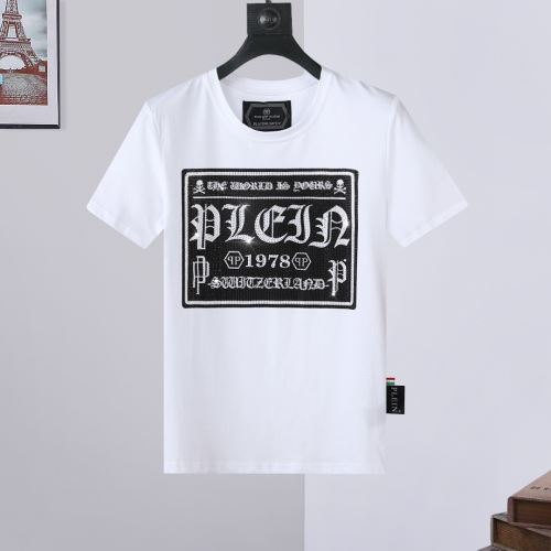 2022新作 フィリッププレインブランド 偽物 通販 フィリッププレイン PHILIPP PLEIN 2色可選 Tシャツ 極上の着心地 プリント 縦には伸びにくい