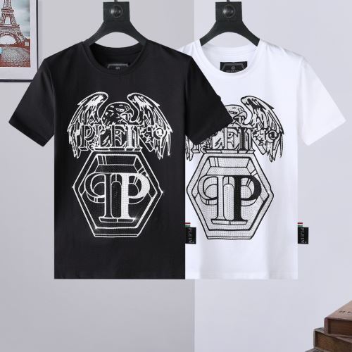クールビズ 2022新作 フィリッププレインコピーブランド 吸汗性に優れ フィリッププレイン PHILIPP PLEIN しわになりにくい 海外セレブ愛用 Tシャツ 2色可選