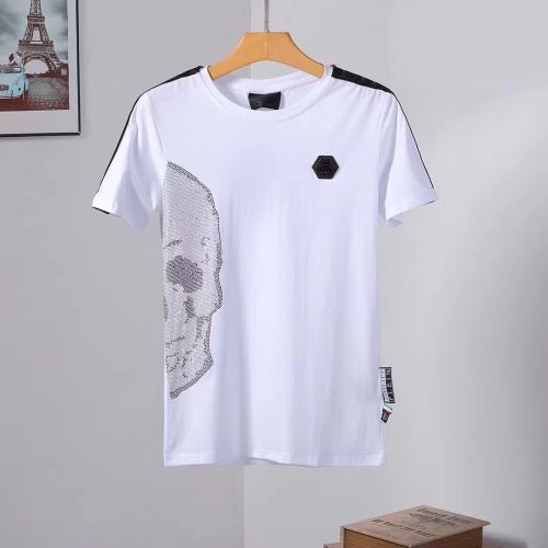 肌に馴染みやすい 2022新作 レジャー 2色可選 ラウンドネック 流通限定モデル 半袖Tシャツ フィリッププレイン PHILIPP PLEIN フィリッププレインコピー