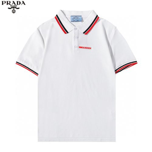 プラダ PRADA カッコいい印象を付ける ネックライン プラダコピー ブランド 2022新作 注目のアイテム 半袖ポロシャツ 2色可選 クールビズ
