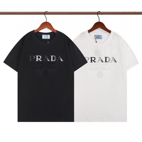 プラダ PRADA 注目のアイテム Tシャツプラダコピー 2色可選 ラウンドネック 2022新作 カッコいい印象を付ける プリント