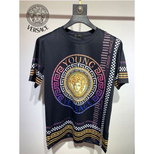 Tシャツ 人気ブランド 2022新作 ヴェルサーチVERSACE 自分らしいスタイリング 吸汗性に優れ ヴェルサーチスーパーコピー 激安 クールビズ