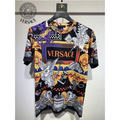 ヴェルサーチスーパーコピー 耐久性に優れ しわになりにくい 2022新作 Tシャツ 優しいフィット感
