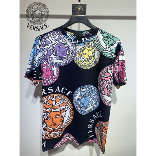 カラーラインナップ 2022新作 ヴェルサーチスーパーコピー 代引 半袖Tシャツ ラウンドネック 希少価値大！