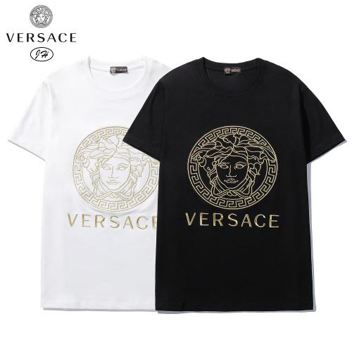 自分らしいスタイリング 2022新作 ヴェルサーチコピー 海外セレブ愛用 Tシャツ 2色可選 細身のシルエット