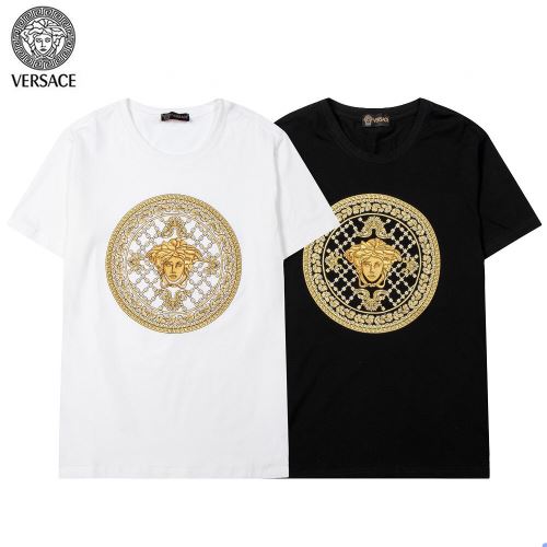 デザイン性の高い 流行に関係なく長年愛用できる ヴェルサーチコピー ブランド 半袖Tシャツ 2色可選 2022新作