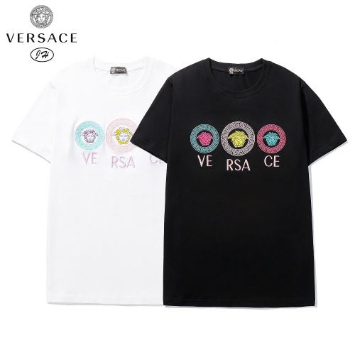 クールビズ 大好評 ヴェルサーチ偽物ブランド 半袖Tシャツ ラウンドネック 2022新作 ラックスした雰囲気 2色可選