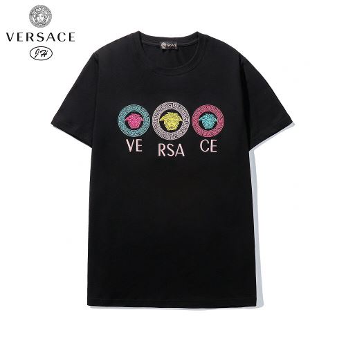 クールビズ 大好評 ヴェルサーチ偽物ブランド 半袖Tシャツ ラウンドネック 2022新作 ラックスした雰囲気 2色可選