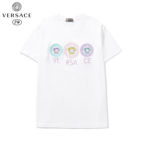 クールビズ 大好評 ヴェルサーチ偽物ブランド 半袖Tシャツ ラウンドネック 2022新作 ラックスした雰囲気 2色可選