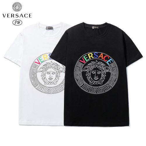 カッコいい印象を付ける 半袖Tシャツ 落ち着いた質感 オリジナル 2色可選 ヴェルサーチブランドスーパーコピー 2022新作