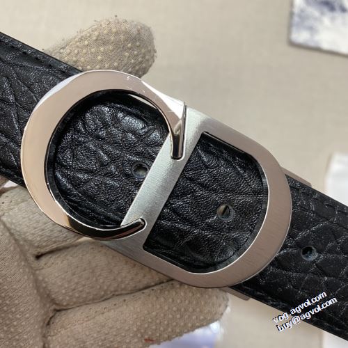 2022新作 ディオールコピー ブランド 2色可選 ディオール DIOR 耐久性のある ベルト 海外セレブ愛用 カジュアル レザー ベルト 細タイプ 長さ調節可能
