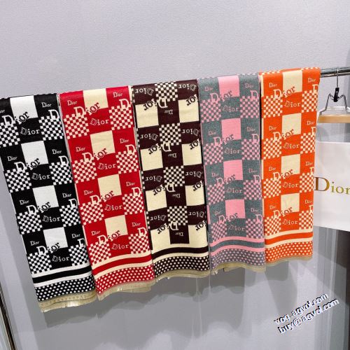 スタイリッシュな印象 ディオール DIOR バイカラー 2022新作 ロングマフラー ちくちくしない優しい付け心地 ディオールブランド コピー 多色選択可