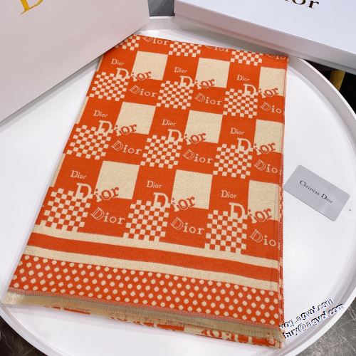 スタイリッシュな印象 ディオール DIOR バイカラー 2022新作 ロングマフラー ちくちくしない優しい付け心地 ディオールブランド コピー 多色選択可