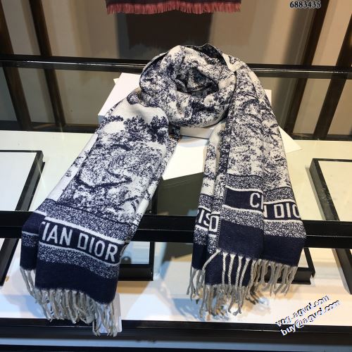 完成度の高い逸品 ディオールスーパーコピー 刺繍マフラー ディオール DIOR 大判ストール 3色可選 マフラー 両端はフリンジ仕上げ クラシック 2022新作