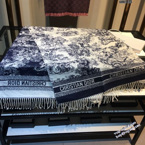 完成度の高い逸品 ディオールスーパーコピー 刺繍マフラー ディオール DIOR 大判ストール 3色可選 マフラー 両端はフリンジ仕上げ クラシック 2022新作