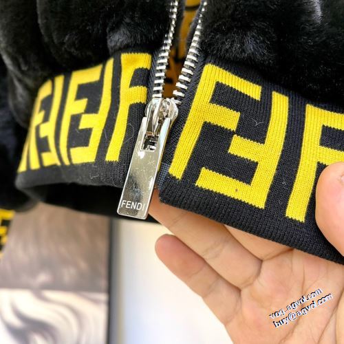 ジャケット 2色可選 ウールコート 2022新作 セレブ愛用の超人気商品 フェンディスーパーコピー 激安 大花プリント 優美なファー使い