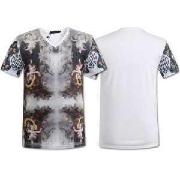 存在感◎ 2026春夏 GIVENCHY ジバンシー Vネック半袖Tシャツ 2色可選 5467A