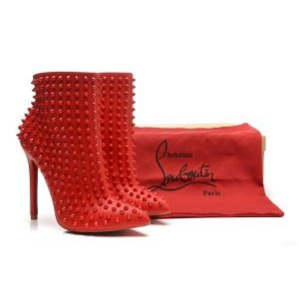 Christian Louboutinクリスチャンルブタン 2026 格安！スタッズ レッドソール ブーツ ヒール高さ12CM